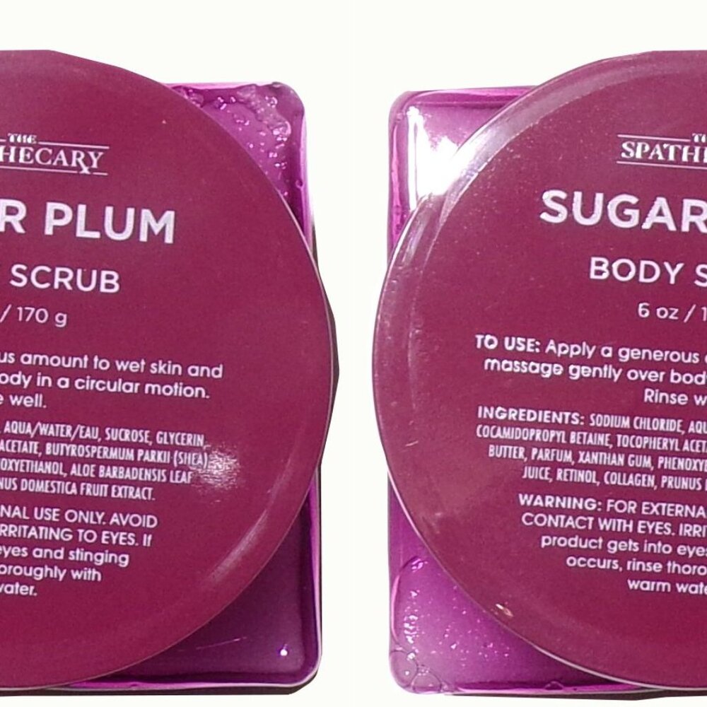 The Spathecary Sugar Plum Body Scrub 6oz (Set of 2)